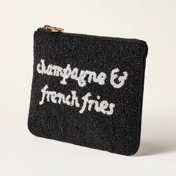 NWT Champagne & French Fries Beaded Clutch - kate spade new york x Target - Picture 2 of 4